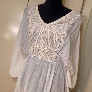 Forgotten Grace White Boho Blouse